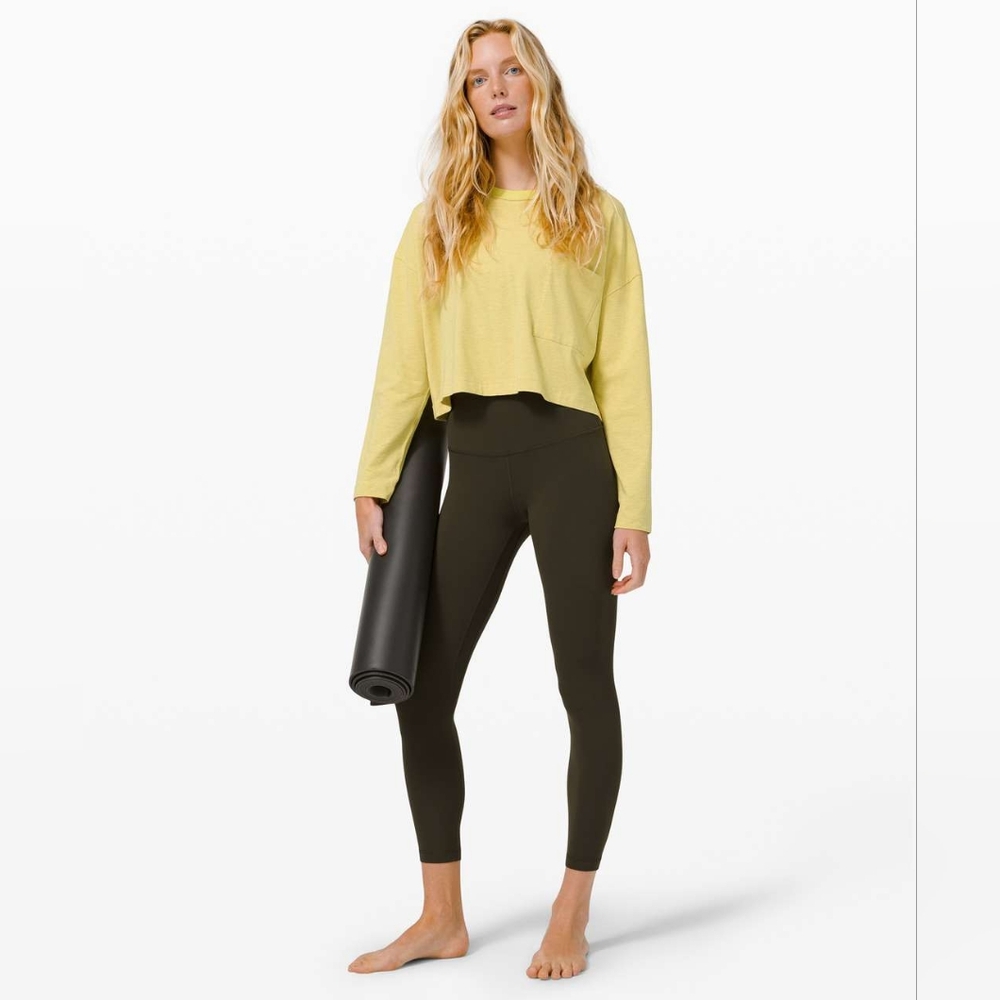 Lululemon 2020 Yoga Align Pant II 25" Dark Olive Size 4